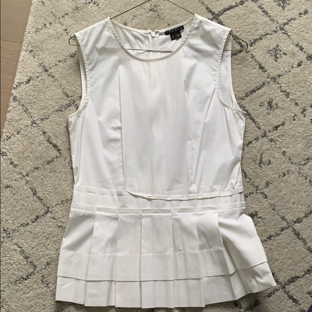 White theory blouse